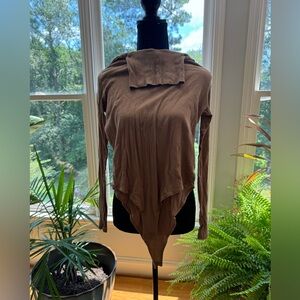 H&M Long Sleeve Turtle Neck Tan Bodysuit